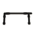 Earls AT101195ERL Carburetor Fuel Line with 6 AN Male Inlet and Dual 7/8-20 Male Outlets, Braided Nylon Hose, Black for Holley 4150 Series