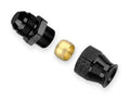 Earls AT165086ERL 8AN Male to 3/8 Inch Tube Adapter Fitting in Black Anodized Aluminum