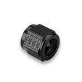Earls AT581806ERL Aluminum 6AN Tube Nut with Black Anodized Finish, 3/8 Inch Tube, Pair