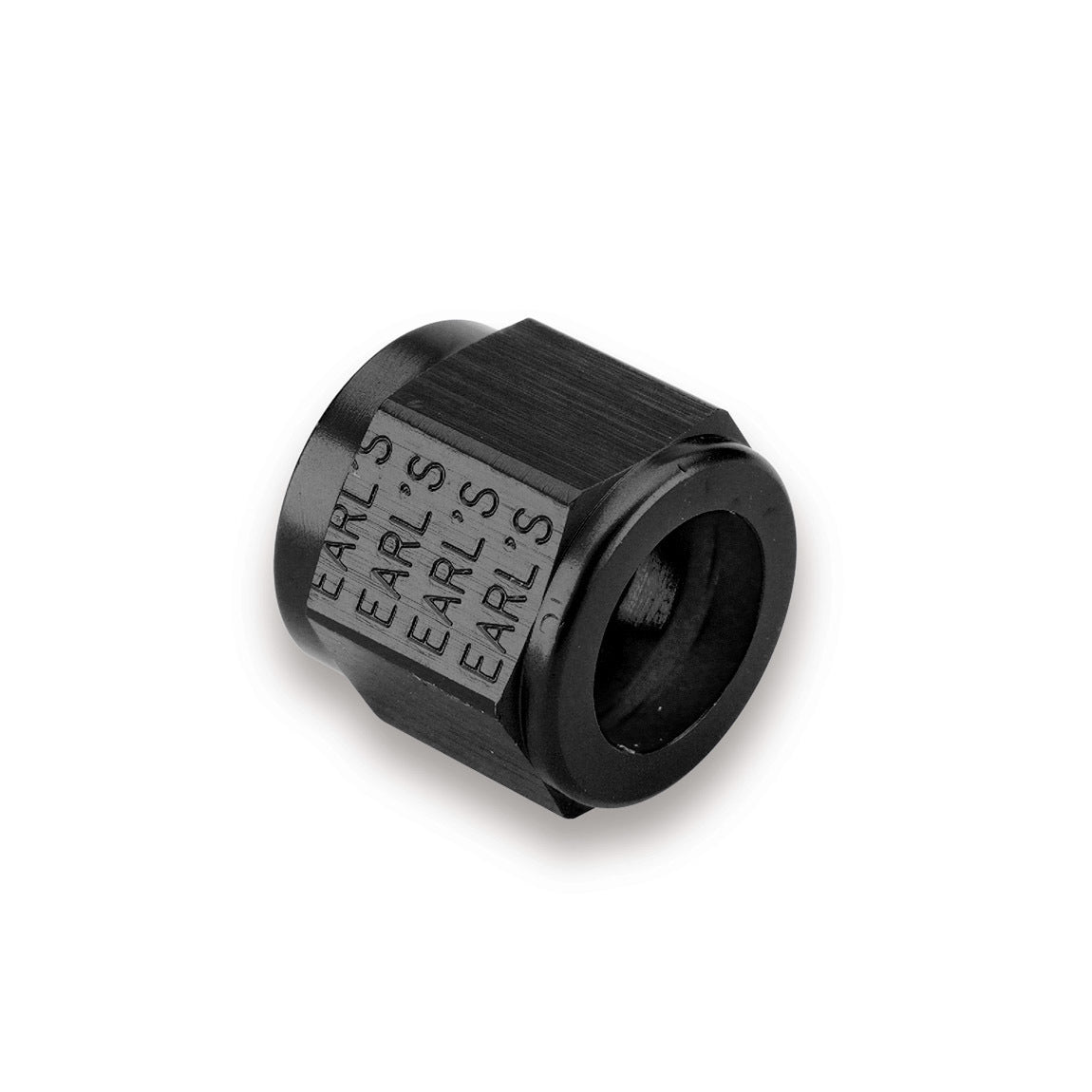 Earls AT581806ERL Aluminum 6AN Tube Nut with Black Anodized Finish, 3/8 Inch Tube, Pair
