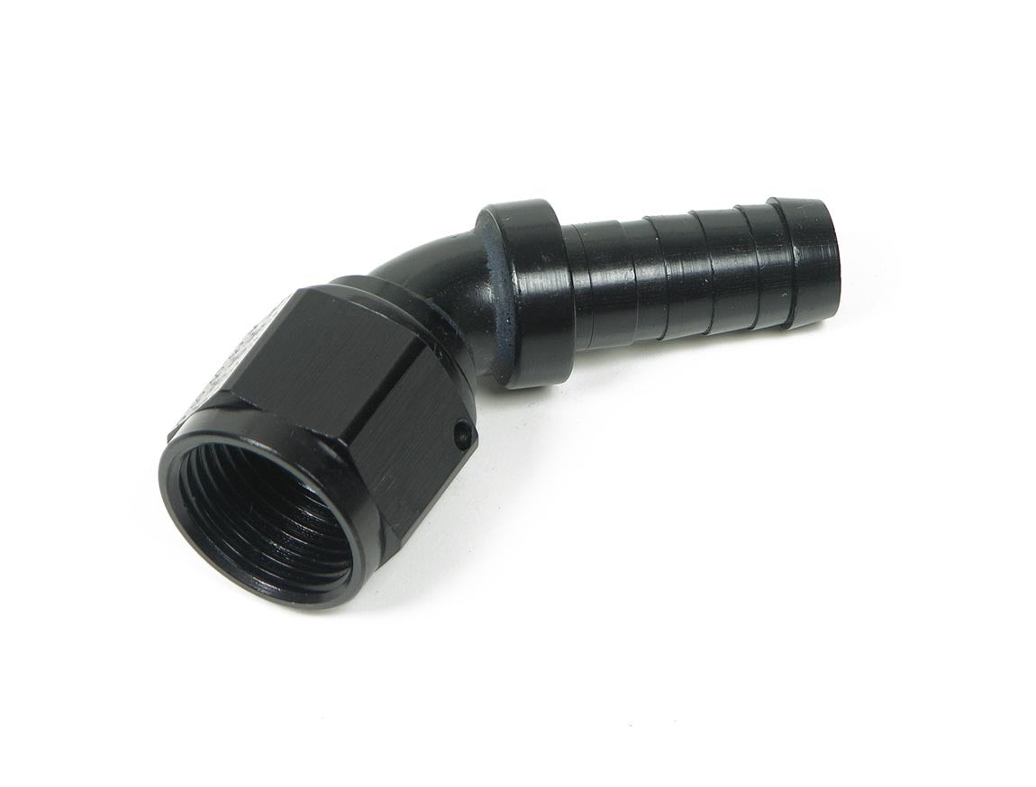 Earls AT704612ERL Ano-Tuff 12 AN 45 Degree Hose End with Aluminum Finish