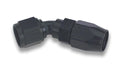 Earls AT804612ERL #12 45 Degree Ano-Tuff Hose End with Swivel-Seal, Aluminum, Black Anodized