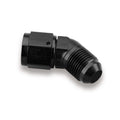 Earls AT924108ERL 8AN Female to Male Swivel Fitting, 45 Degree Aluminum Black Anodized