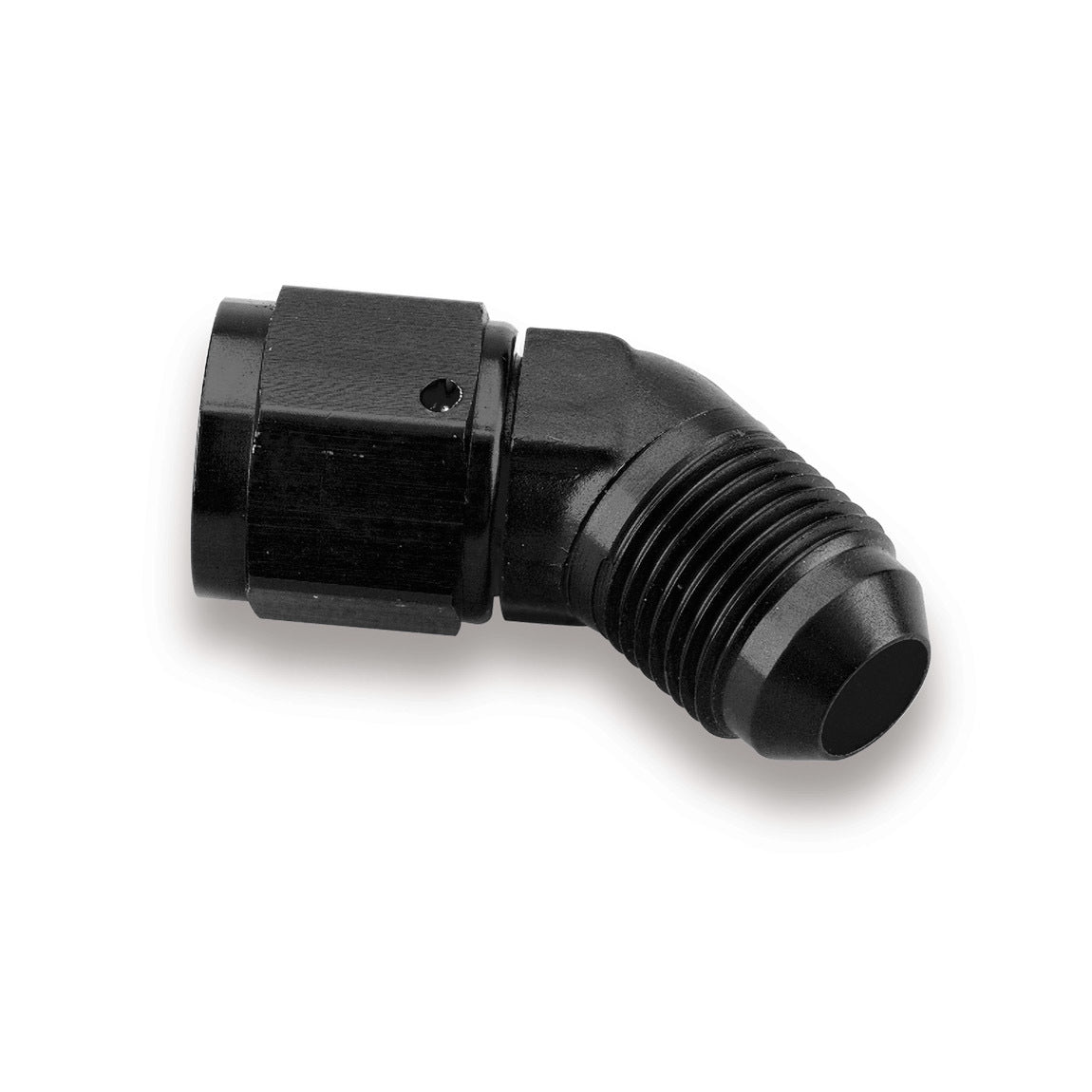 Earls AT924108ERL 8AN Female to Male Swivel Fitting, 45 Degree Aluminum Black Anodized