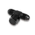 Earls AT925108ERL Adapter Fitting Tee 8 AN Female Swivel x 8 AN Male x 8 AN Male Aluminum Black Anodized