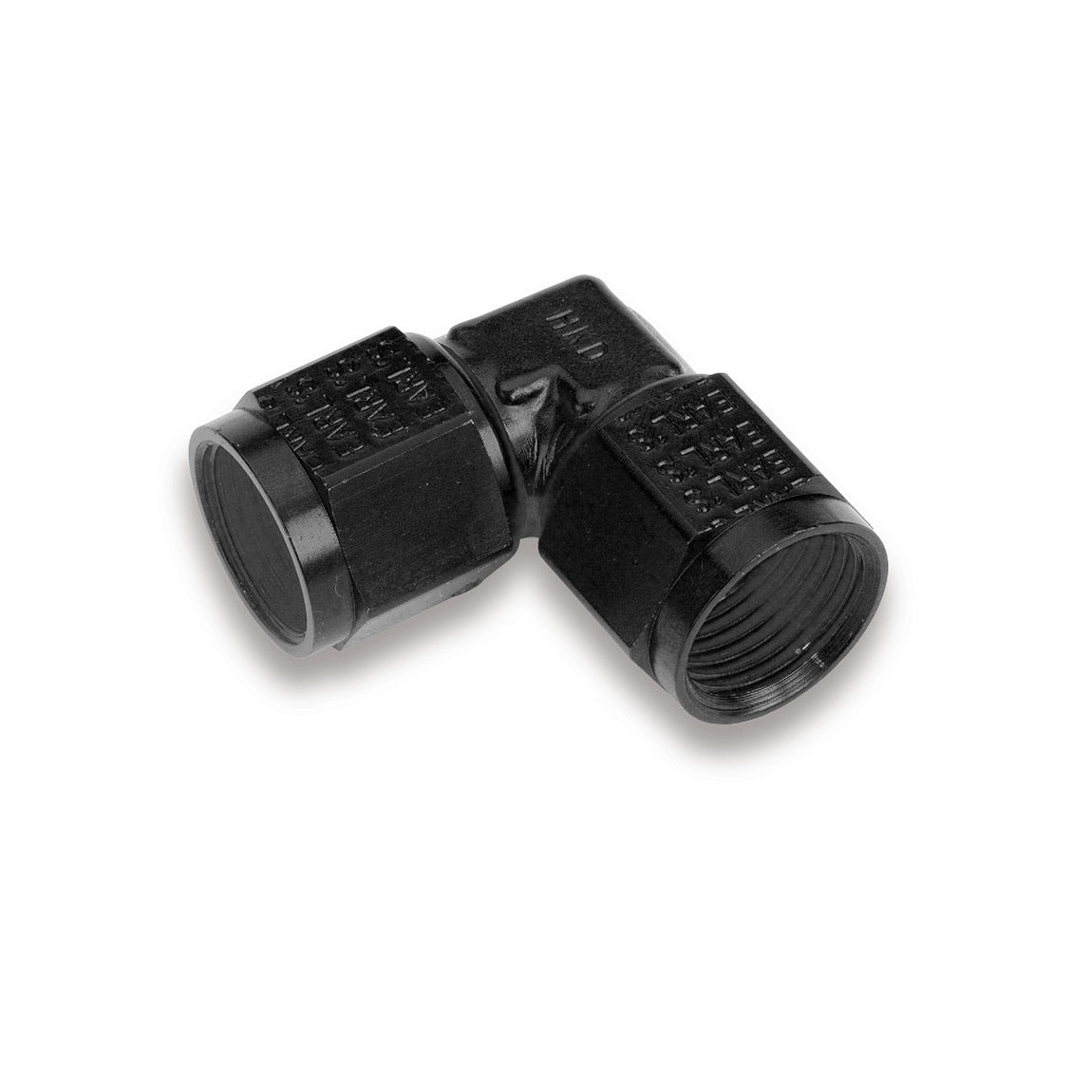 Earls AT934110ERL Swivel Coupling Fitting 10AN Female 90 Degree Low Profile Aluminum Black Anodized