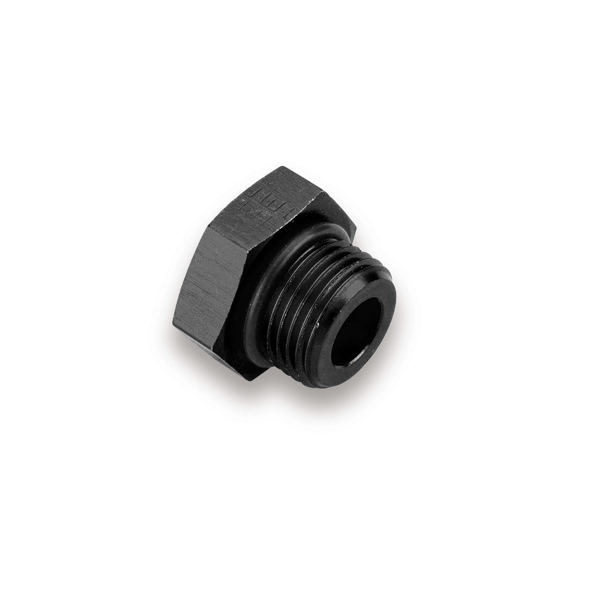 Earls AT981410ERL #10 AN Port Plug with O-Ring and Hex Head Aluminum Black Anodized