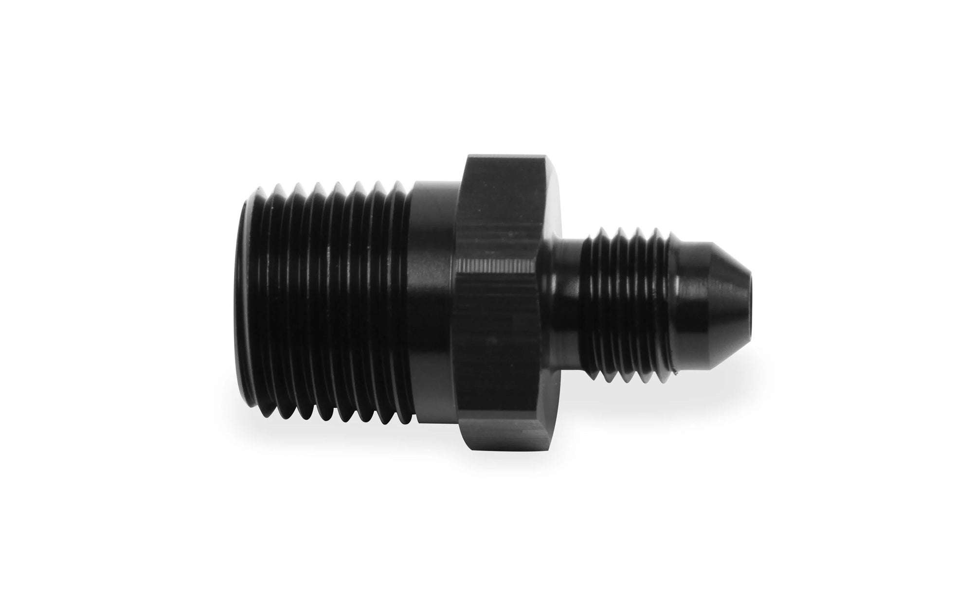 Earls 981643ERL 3AN Male to 1/4 Inch NPT Male Adapter Fitting in Black Anodized Aluminum