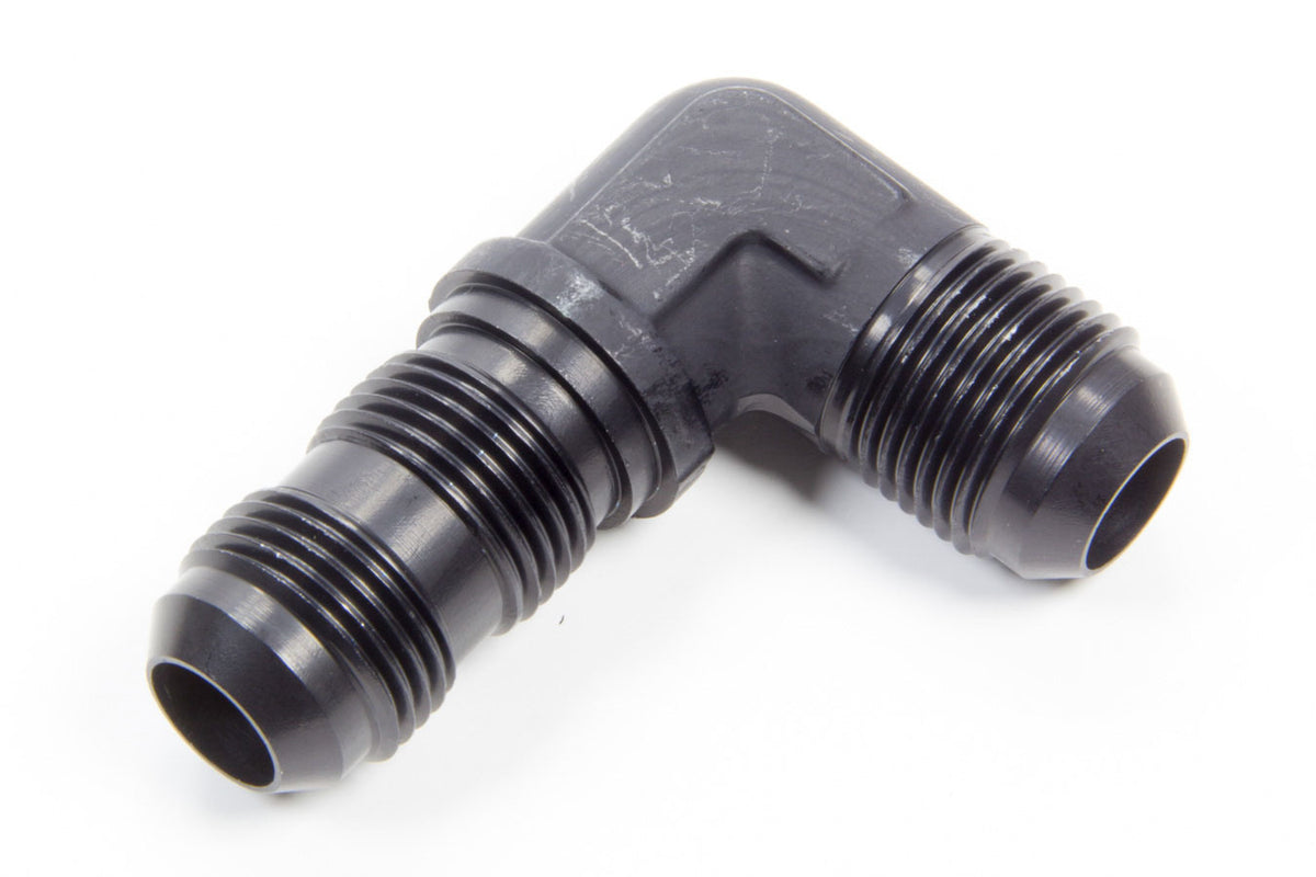 Earls AT983310ERL Bulkhead Fitting 90 Degree 10AN Male to Male Aluminum Black Anodized