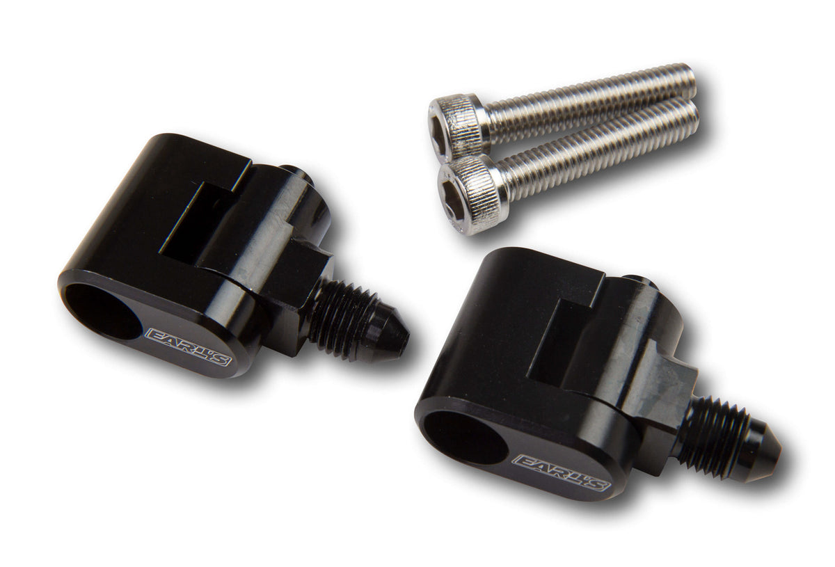 EARLS LS9807ERL Steam Vent Adapter Kit with Single 3AN Outlet, Aluminum, Black Anodized Finish
