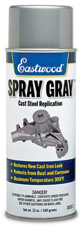 EASTWOOD Spray Gray Detail Paint 12 oz Aerosol, Acrylic Lacquer, Cast Iron Gray Finish