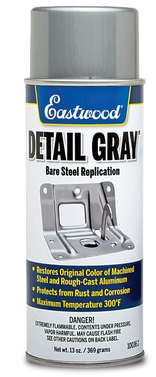 EASTWOOD 10036Z Detail Gray Acrylic Lacquer Spray Paint - 13 oz Aerosol