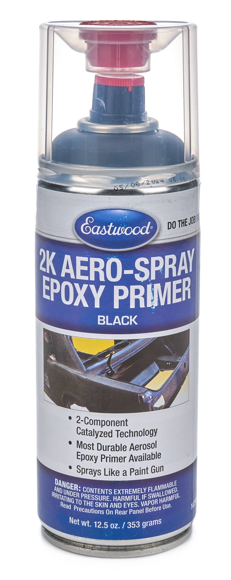 EASTWOOD 14790Z 2K AeroSpray Epoxy Primer in Black, 12 oz Aerosol