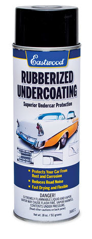 EASTWOOD 16007Z Rubberized Undercoating Spray 14 oz Black Paintable Flexible Coating