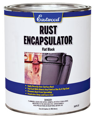 EASTWOOD Rust Encapsulator Acrylic Enamel Matte Black 1-Gallon Can