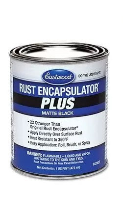 EASTWOOD Rust Encapsulator Plus Paint, Matte Black, 1 Pint Can