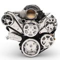 Eddie Motorsports MS117-90RP Aluminum Serpentine Pulley Kit for GM LS Engines, 6-Rib, Polished Finish
