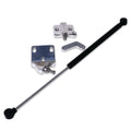 Eddie Motorsports MS148-07P Black Aluminum Trunk Strut Kit with Brackets for GM F-Body 1970-1981