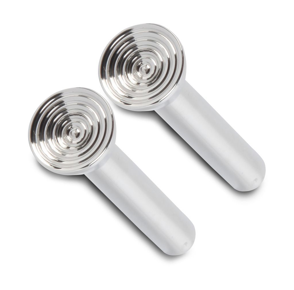 Eddie Motorsports MS274-18P Door Lock Knob Pair Polished Aluminum with 10-24 Inch Thread