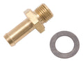 Edelbrock 1158 Carburetor Inlet Fitting, 1/2-20 Male to 3/8 Inch Hose Barb, Brass, Natural Finish