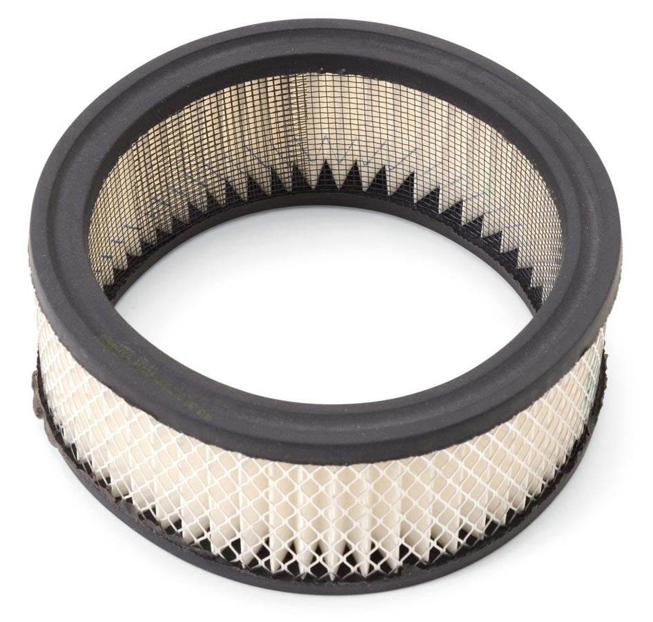 Edelbrock 1219 Air Filter Element for 1209 & 1210 Series, 6.375 Inch Diameter, White Paper with Wire Mesh