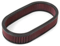 Edelbrock 1220 Oval Air Filter Element for 1235 & 1236 Series, 13.5 Inches Length, 7 Inches Width, 2.5 Inches Height, Reusable Red Finish
