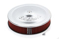 Edelbrock 1224 Pro-Flow Air Cleaner Kit 14 Inch Round with 3 Inch Element and Chrome Finish