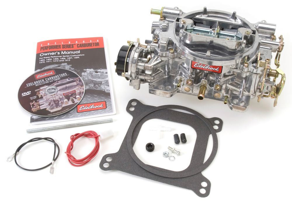 Edelbrock 1400 Performer Series 600 CFM 4-Barrel Carburetor with Electric Choke and Mechanical Secondary