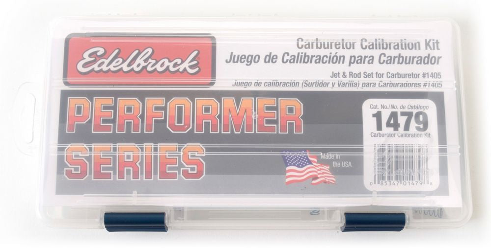 Edelbrock 1479 Performer Series Carburetor Calibration Kit with Metering Rods, Jets, Springs, and Case