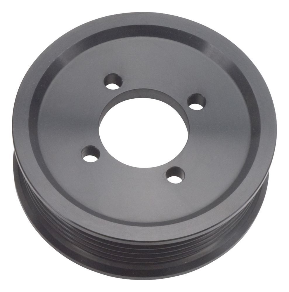 Edelbrock E-Force Supercharger 3.50 Inch Pulley, Aluminum, Black Anodized