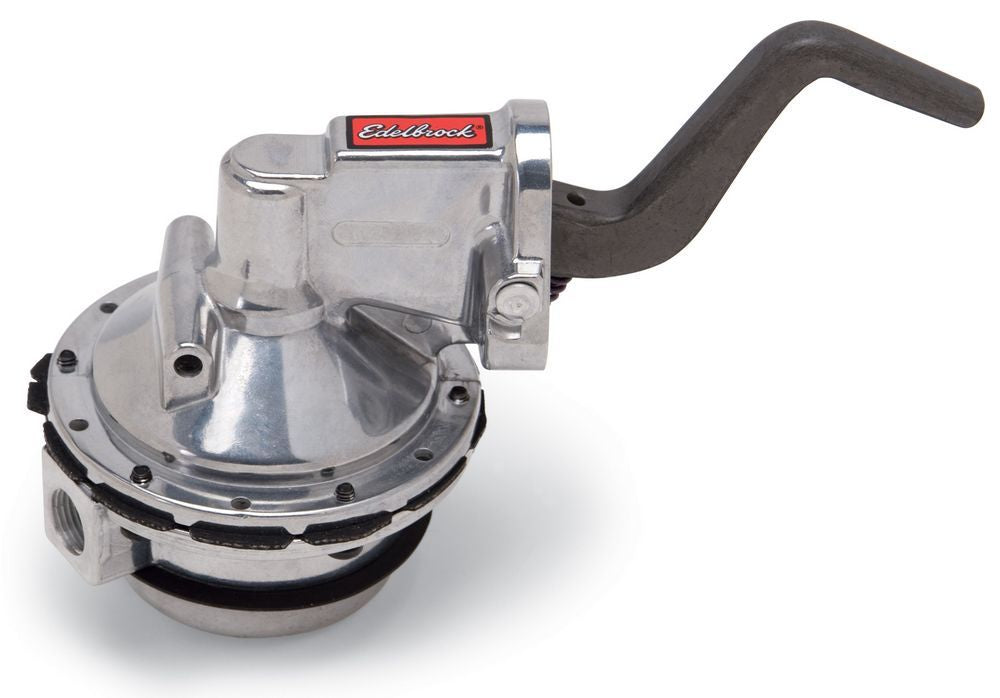 Edelbrock 1713 RPM Series Mechanical Fuel Pump for Pontiac V8 Engines, Polished Aluminum, 110 GPH at 6 PSI