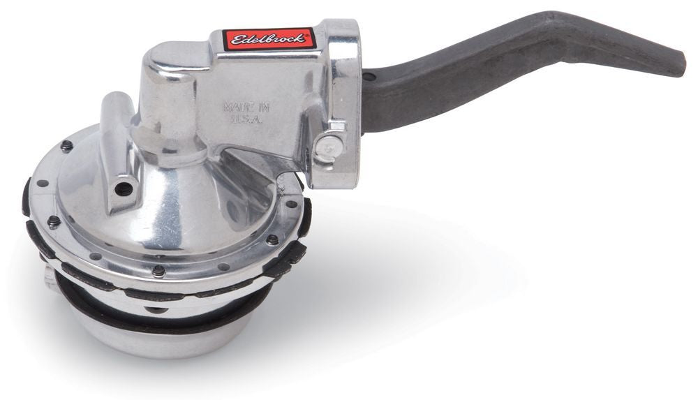 Edelbrock Performer Series Fuel Pump for Small Block Ford, Mechanical, 110 GPH at 6 PSI, Aluminum Polished Finish, Part Number 1725