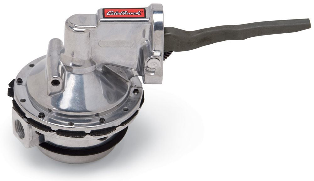 Edelbrock Performer Series Fuel Pump - Part Number 1726 for Big Block Ford, Mechanical, 110 GPH at 6 PSI, Polished Aluminum