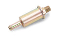 Edelbrock 17311 Inline Fuel Filter with Stainless Steel Element, 40 Micron, 1/8 Inch NPT Male Inlet and 5/16 Inch Hose Barb Outlet for Micro Fuel Pumps