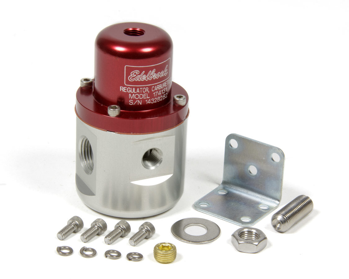 Edelbrock 174131 Fuel Pressure Regulator Bypass Style 160 GPH with 5 to 10 PSI Adjustment for E85, Gasoline, and Methanol