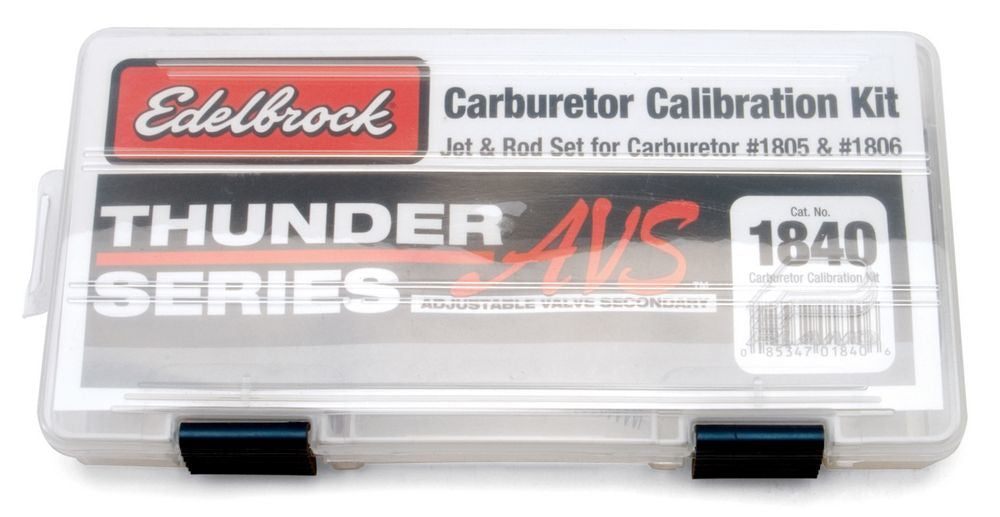 Edelbrock 1840 Thunder Series AVS Carburetor Calibration Kit with Metering Rods and Jets