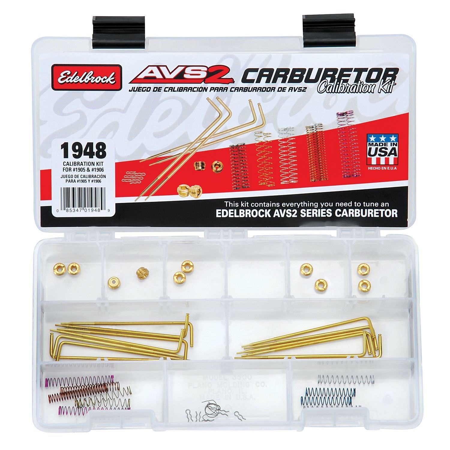 Edelbrock 1948 AVS2 Series Carburetor Calibration Kit for 650 CFM Models
