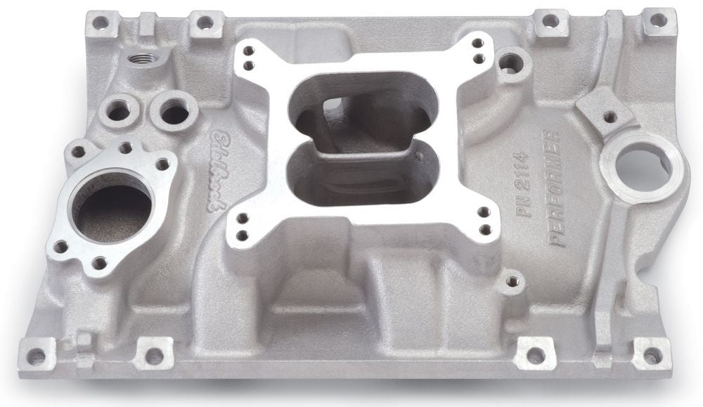 Edelbrock 2114 Chevy V6 Vortec Intake Manifold with Square Bore Dual Plane Design