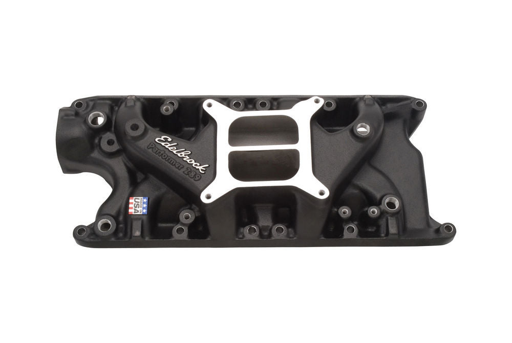 Edelbrock 21213 Performer Intake Manifold for Small Block Ford 260/302 - Square Bore, Dual Plane, Aluminum with Black Powder Coat Finish