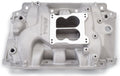 Edelbrock 2146 Buick Performer Intake Manifold for 455 Big Block V8, Spread / Square Bore, Dual Plane, Aluminum, Natural Finish