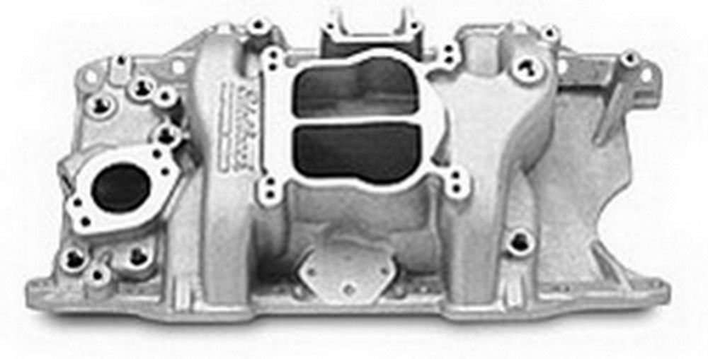 Edelbrock 2176 Performer Intake Manifold for Small Block Mopar 318-360 Cubic Inches, Dual Plane, Aluminum, Natural Finish