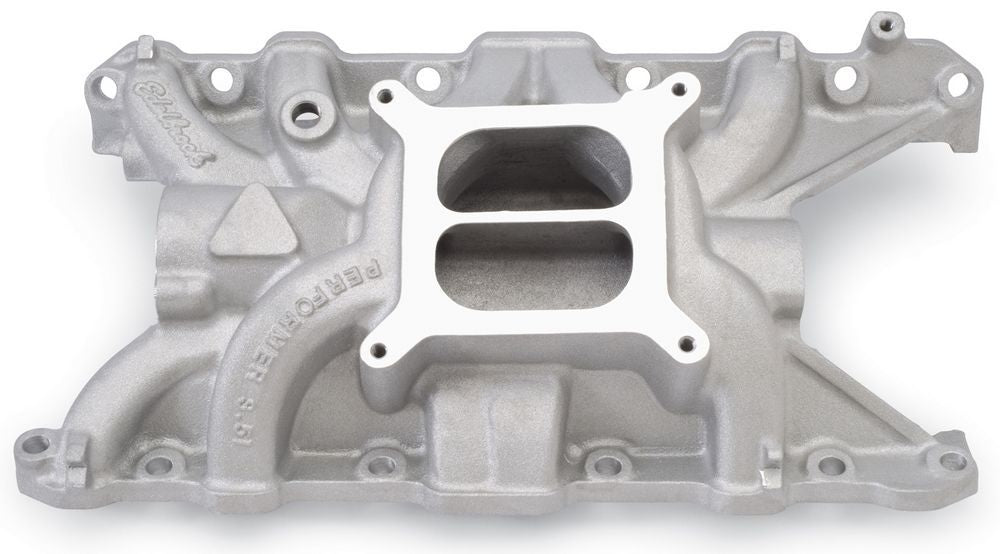 Edelbrock 2198 Buick/Rover Performer Square Bore Dual Plane Aluminum Intake Manifold