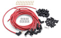 Edelbrock Max-Fire Spark Plug Wire Set with HEI 90 Degree Boots, 8.5 mm Spiral Core, Red Finish, Cut-To-Fit for V8 Engines