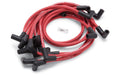Edelbrock Max-Fire Spark Plug Wire Set SBC with HEI 90 Degree Connectors, Red, 8.5mm Spiral Core