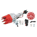 Edelbrock Max-Fire Distributor RTR SBF 260-302 with Magnetic Pickup, Mechanical and Vacuum Advance, HEI Style Terminal, Red Finish