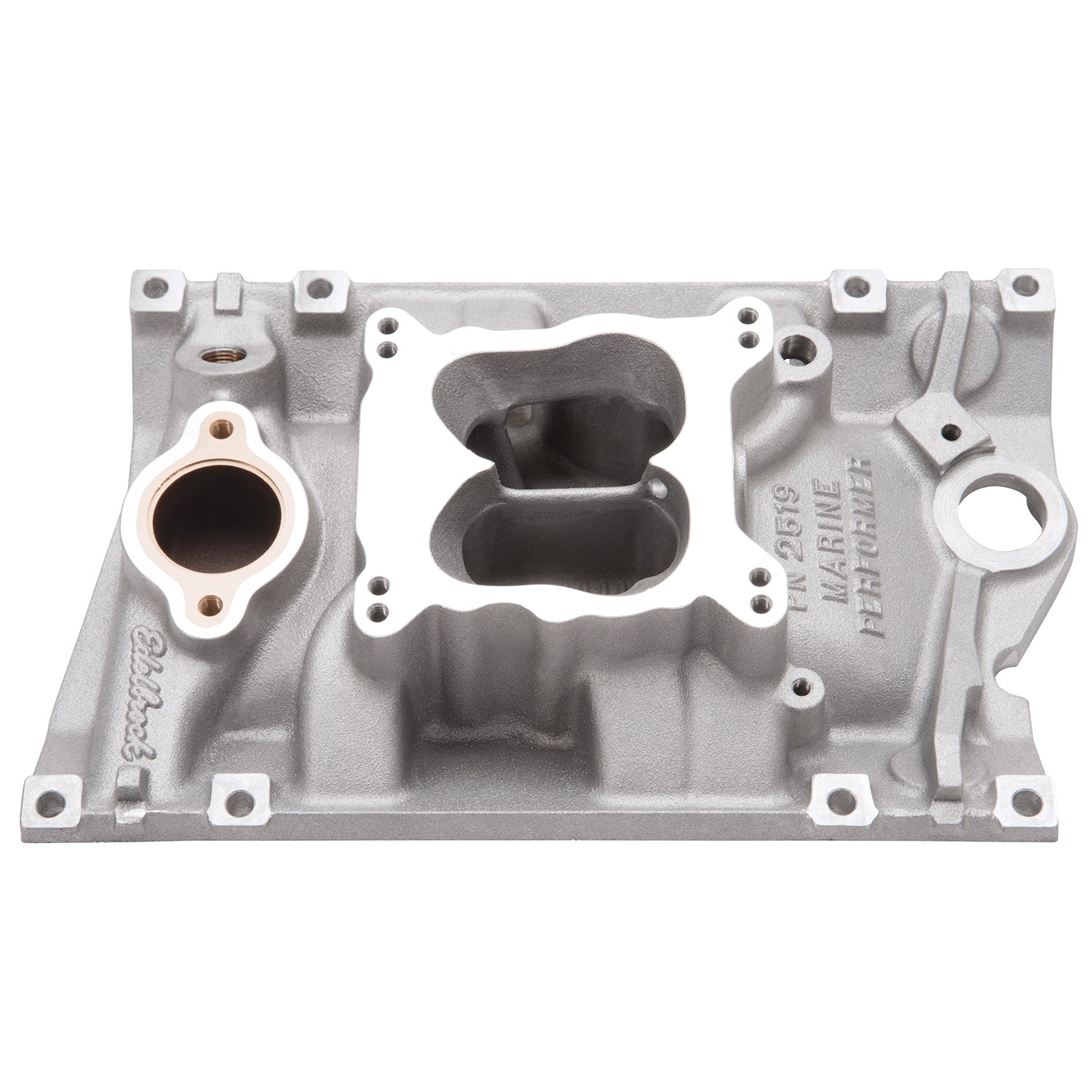 Edelbrock 2519 4.3L Performer Vortec Marine Intake Manifold for Small Block Chevy V6