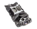 Edelbrock SBC Performer Air Gap Intake Manifold 262-400 Small Block Chevy Dual Plane Aluminum Black