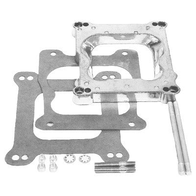 Edelbrock 2692 Carburetor Adapter for Spread Bore to Square Bore Applications, 0.75 Inch Thickness, Aluminum Finish