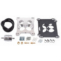 Edelbrock 2697 Carburetor Adapter Kit for Square to Spread Bore Flanges, Aluminum, 0.563 Inch Thick, Four Hole Design