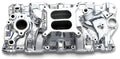 Edelbrock SBC Performer EPS Intake Manifold for Small Block Chevy, Square Bore, Dual Plane, Aluminum, Polished Finish